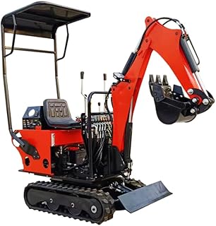 Mini pelleteuse hydraulique compacte – Pelle sur chenilles portable pour travaux de ferme, d'aménagement paysager, d'arrière-cour et de tranchées