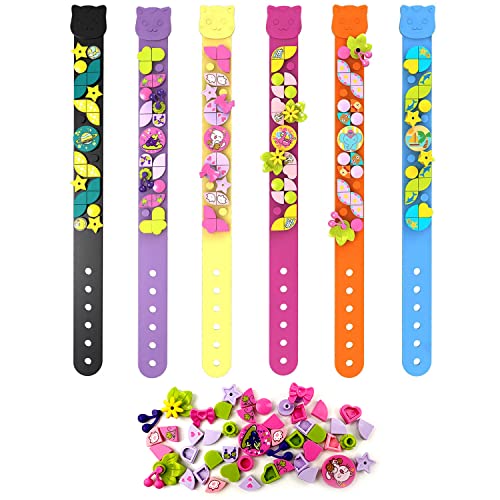 SIENON Dots Armbänder 6Pcs Kinder Baustein Armbänder, DIY kreatives...