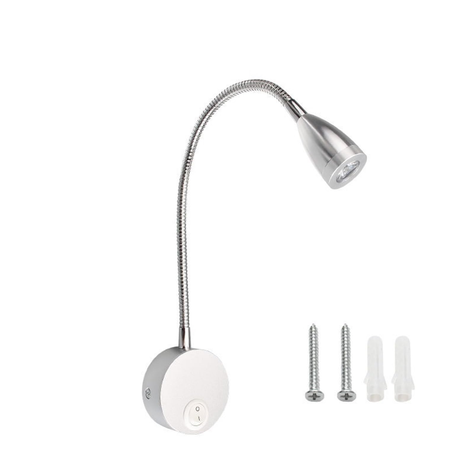 Lampe de lit tuyau serpent LED applique murale de lecture gain de place