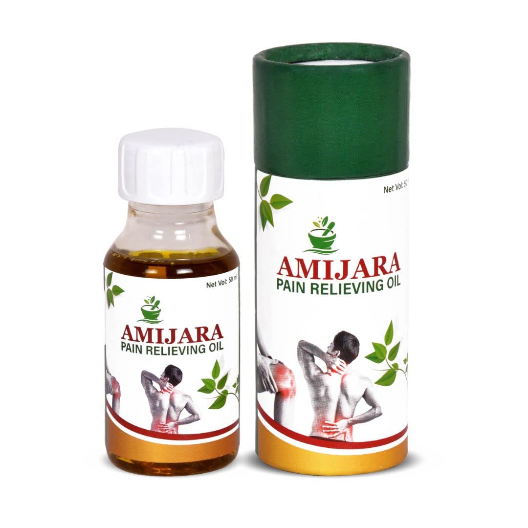 AMIJARA Pain Relieving Oil Ayyurvedic Pain Relief Oil From Knee, Joint, Muscles, Back, Neck, Sprains, All Pain Relief Oil (50 ml) (B0BQFQSZY6) Amazon Price History, Amazon Price Tracker