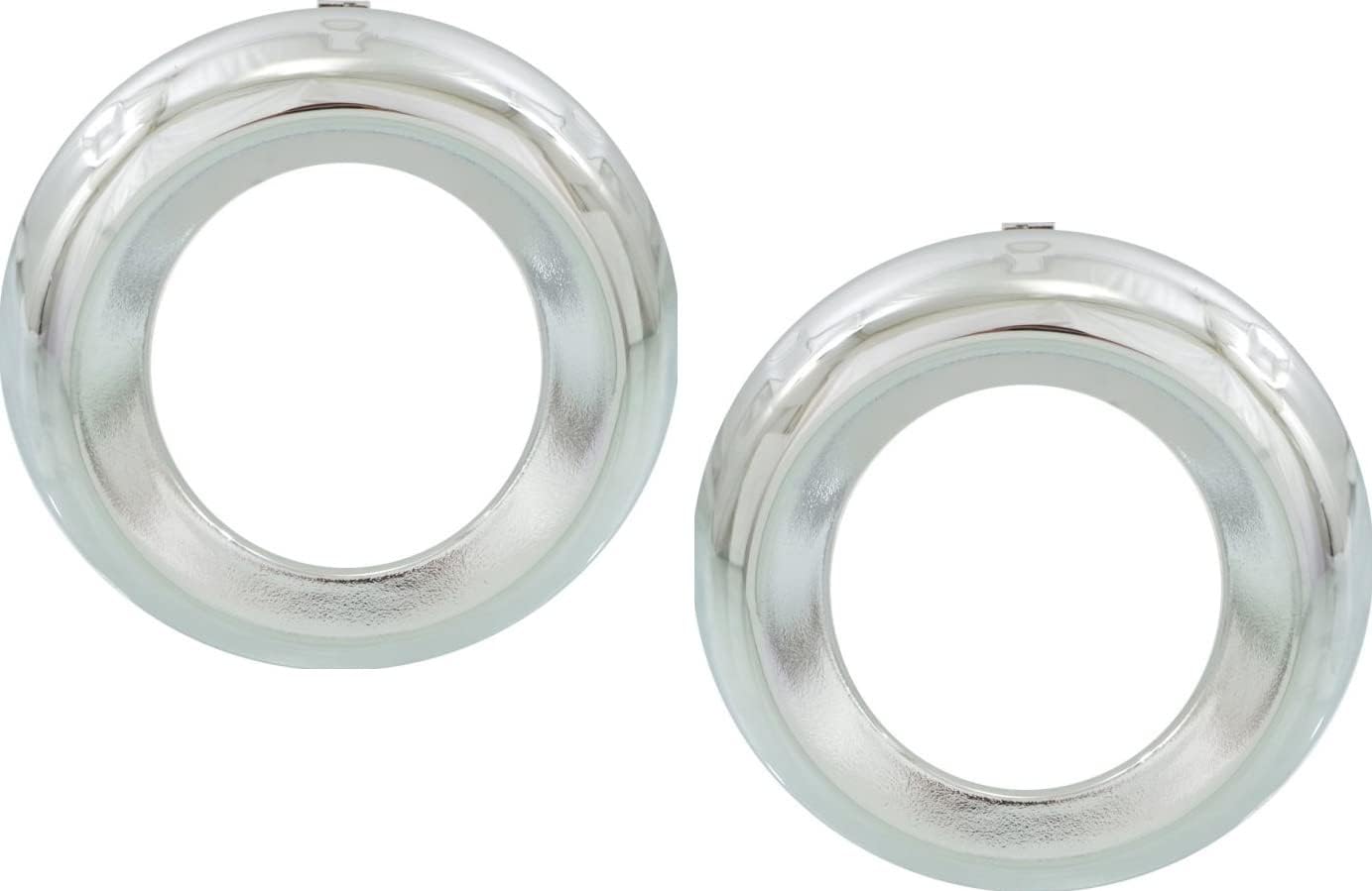 Garage-Pro Fog Light Trim SET Compatible with Toyota RAV4 2009-2012 Front, Driver and Passenger Side, Chrome
