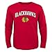 NHL Chicago Blackhawks Boys 8-20 Arched Standard Long Sleeve Tee, Red, X-Large