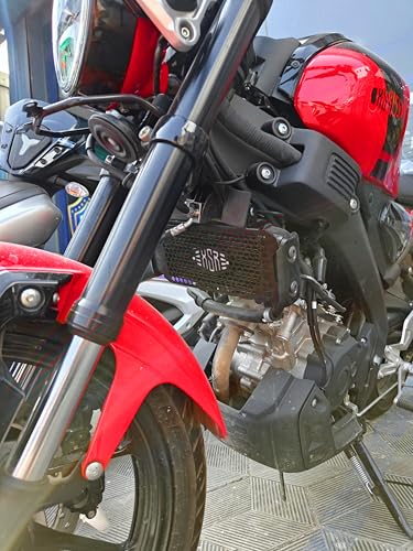 Image of L3 MODZ XSR 155 Radiator Guard - Honeycomb Design Grill Protector | High Airflow (1, silver)