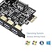 SupaHub PCI-E to Type C (1), Type A (4) USB 3.0 5-Port PCI Express Expansion Card, Capable of Expanding + 2 USB 3.0 Ports with Internal 19-Pin Connector, Includes Drivers & Power Cables
