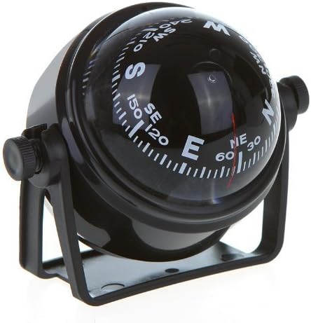 LED Light Pivoting Compass Dashboard Dash Mount Marine Boat Truck Car Black