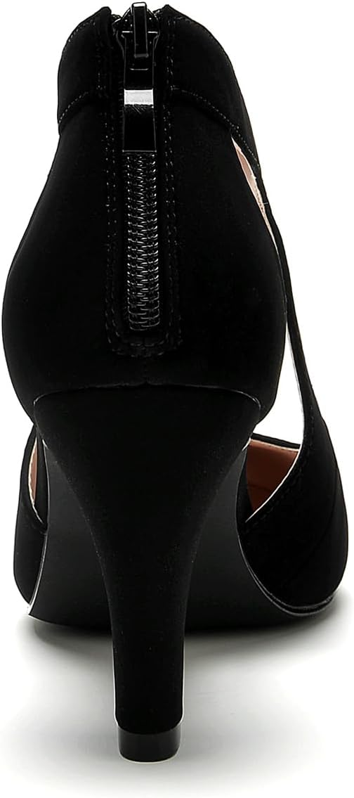 WuORWu Women's Closed Toe Pumps - Image 5