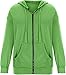 Womens Long Sleeve Open Front Zip Up Hoodies Drawstring Cardigan Hooded Sweatshirt Fashion Sweaters with Pockets (Light Green,X-Large)