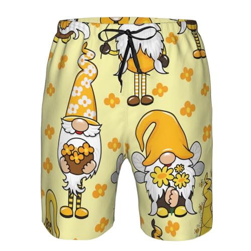 Men's Swim Trunks Hawaiian Breathable Surf Beach Swimsuits Mesh Lining Beach Shorts with Pockets-Herbs and Spices4