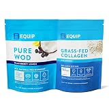 Equip Foods Collagen Powder & Equip Pre Workout PureWOD Energy Powder & Equip Collagen Peptides Powd
