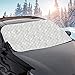 Produktbild Upgrade4cars Auto Abdeckung für die Frontscheibe | Kfz Outdoor Abdeckplane für Sommer & Winter | Frontscheibenabdeckung 200 x 100 cm | Windschutzscheibenabdeckung Frostschutz