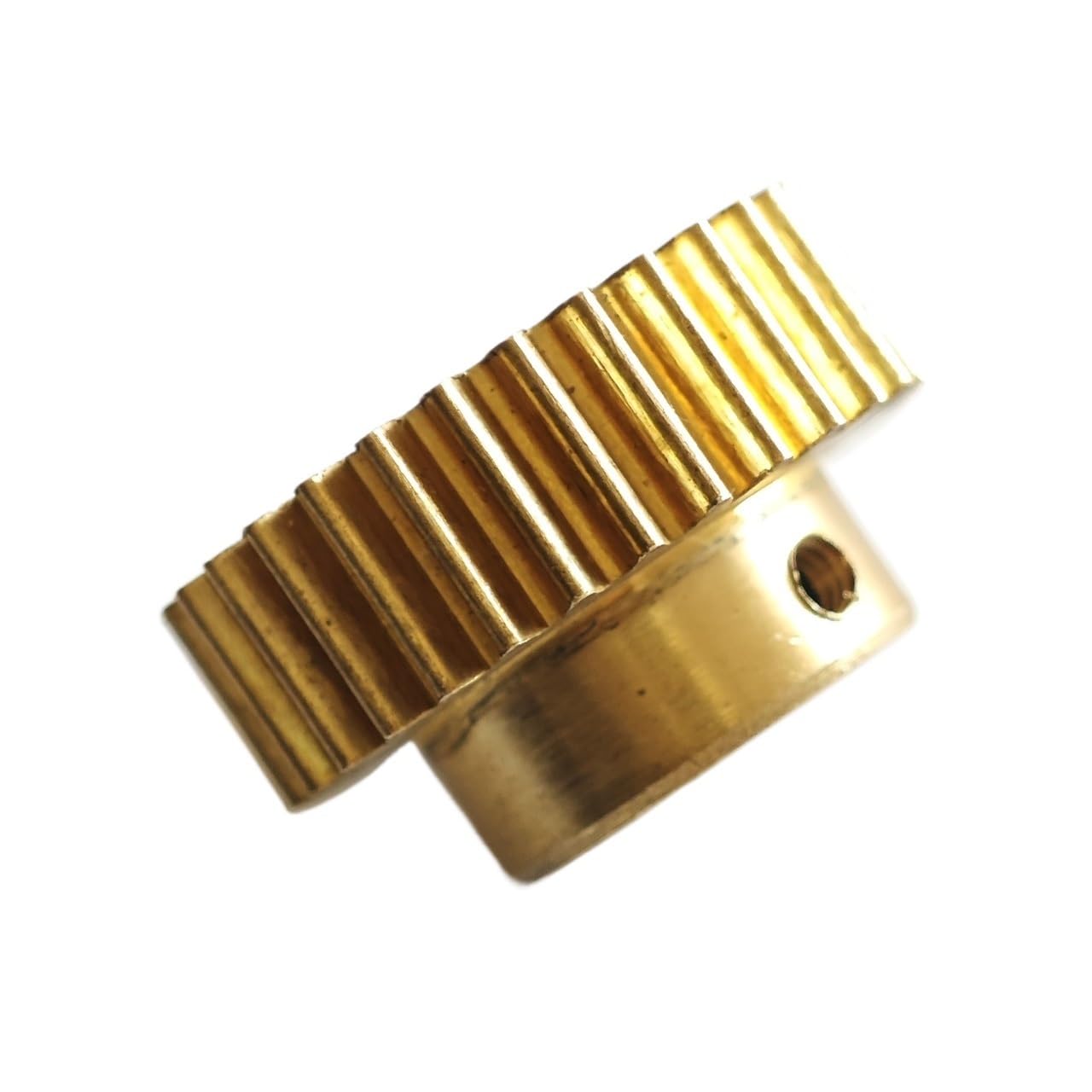 1個 0.5M 115T 真鍮平歯車 0.5 モジュール 115歯 円筒歯車 ステップ付き 5mm歯厚 ストレートピニオン メカニカ