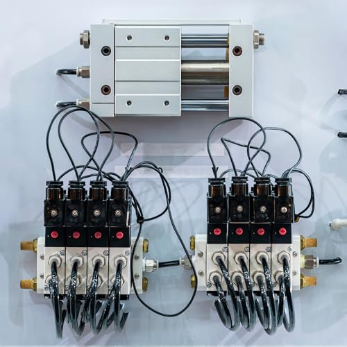 QUARKZMAN Pneumatische Schalldämpfer M5 Lang Auspuff Schalldämpfer Magnetventil Messing Schalldämpfer Lärm Stille Luft Zylinder Zubehör für Ventil 10 Set