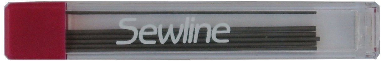 Sewline Fabric Pencil Black Ceramic Lead Refill (.09mm Graphite Quantity 6 in Pack)
