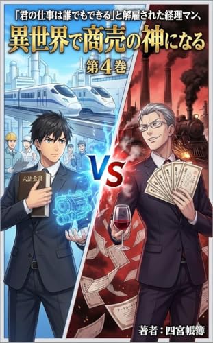 「君の仕事は誰でもできる」と解雇された経理マン、異世界で商売の神になる4: 【第4巻】黒船来航！ 産業革命とブラック企業を「株式会社」で買収せよ！