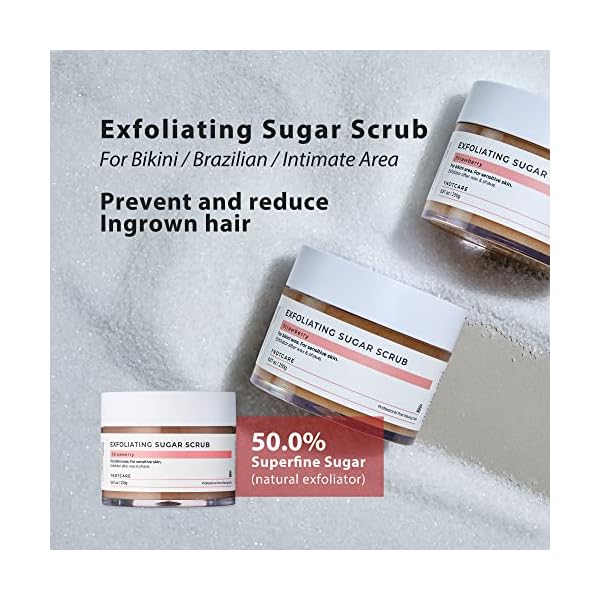 YNOTCARE Exfoliating Sugar ScrubFor Bikini Intimate Area, Sensitive