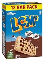 Kellogg's LCMs Choc Chip Puffed Rice Snack Bars, 12pk (12 x 20g)