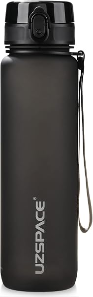 UZSPACE Botella Agua Deportiva,500ml/800ml/1000ml/1.5l, Tritan Botella Agua Sin BPA. Evitar Fugas de Agua y Ideal para el Ejercicio y los Deportes al Aire Libre - 1