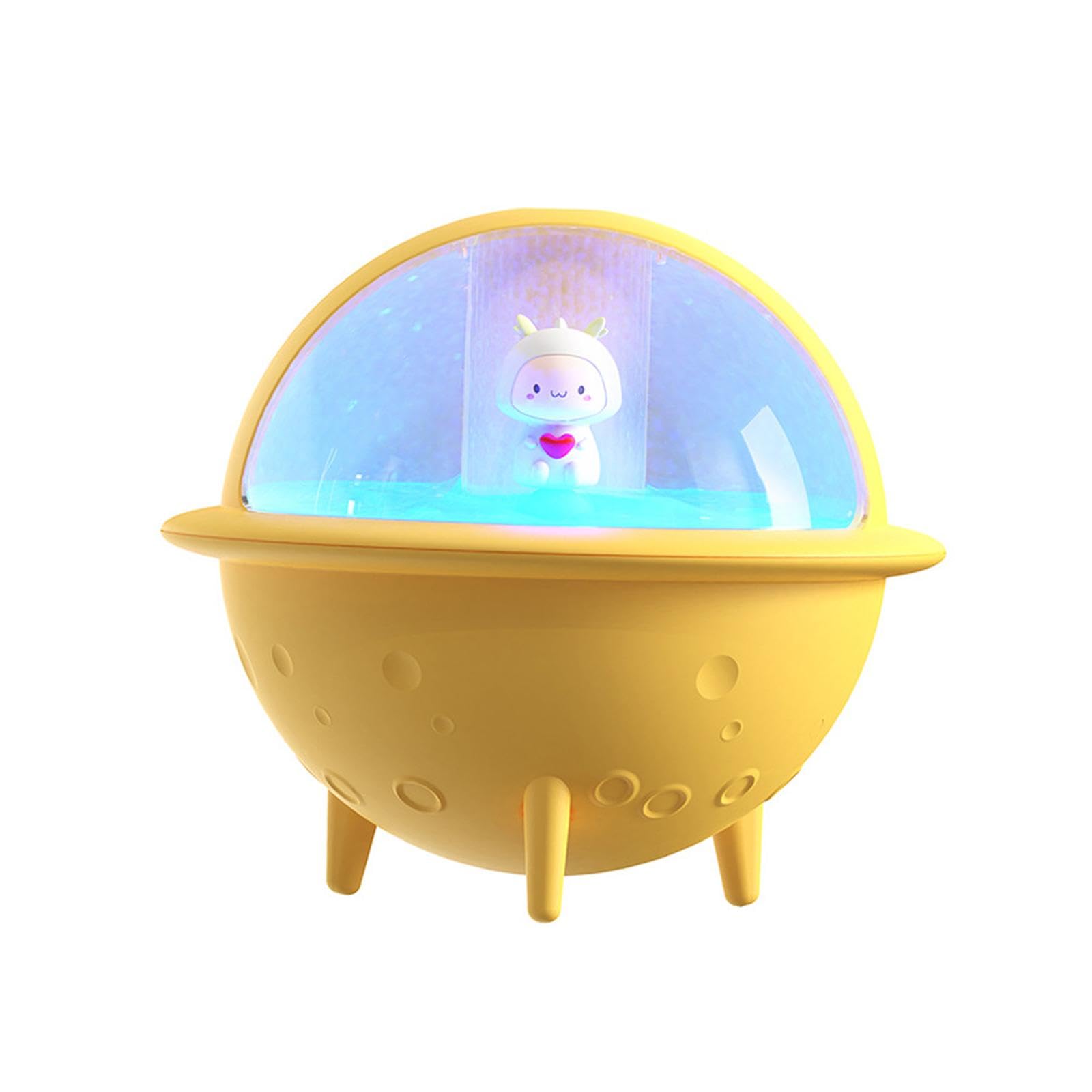 heavenglowastronaut humidifier 350ml water tank usb air humidifier for car office home yellow