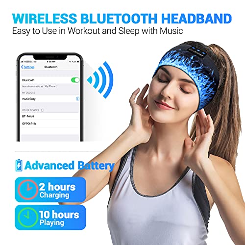 Lc-Dolida Sleep Headphones Bluetooth Headband, Wireless Earphones Built In Speakers For Side Sleepers, Sleeping Headphones Sleep Earbuds Gifts For Men Women Kids Teens (Green) #TOP3