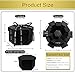 Wanateber Explosion Box, DIY Explosion Gift Box Assembled Handmade Big Photo Box with 6 Faces for Birthday Gift, Mother's Day, Wedding or Valentine's Day (Black)