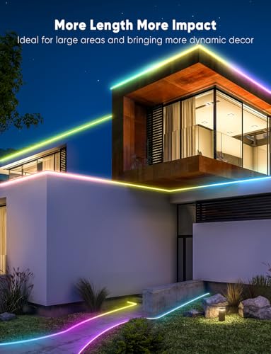 Cinta de luces LED RGB 10m control remoto y app IP67 miniatura 5