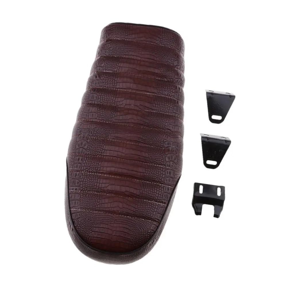 Asiento para motocicleta universal con diseño clásico vintage y cojín cómodo 7