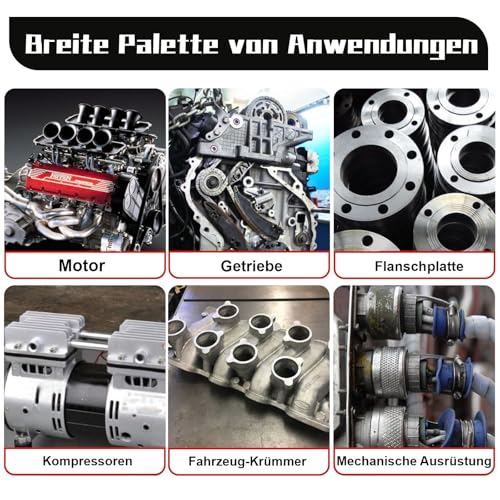 Dichtmasse Motor, 85g Dichtmasse kfz Stoßfest und Auslaufsicher,Hochtemperaturbeständig,Schützt vor internen Kraftstoffgemischen und Ölen, Wasser und Sonnenlicht,Ihre Probleme leicht lösen