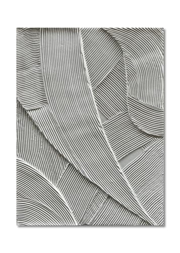 Limiyer Art Hand Painted White Thick Texture Abstract Art Oil