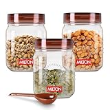 MILTON Vintage Airtight Containers with Spoons for Kitchen Storage, Food Grade