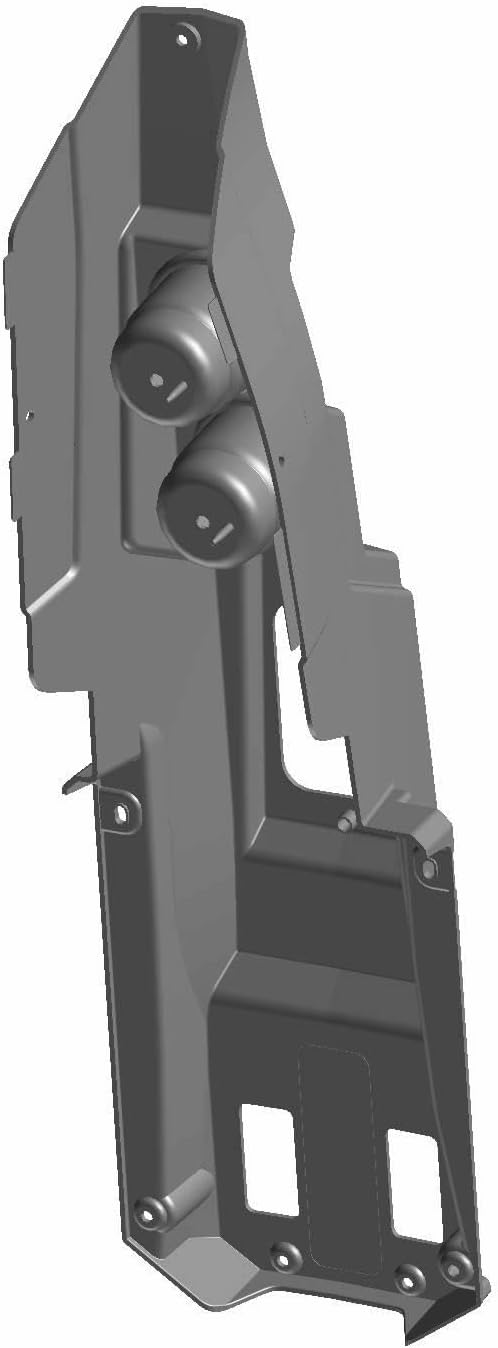 Polaris RZR Console, Front, Gloss Black, Genuine OEM Part 5450887-070, Qty 1