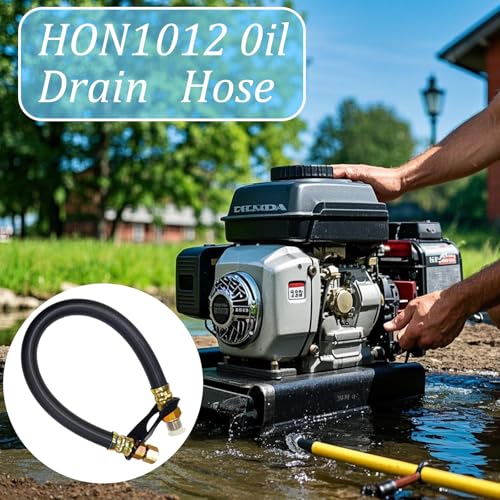 Image of Fit for HON1012 12mm Oil Drain Hose Replacement for Honda Engines,Compatible with Hon-da GX240, GX270, GX340, GX360, GX390, GC160 Series