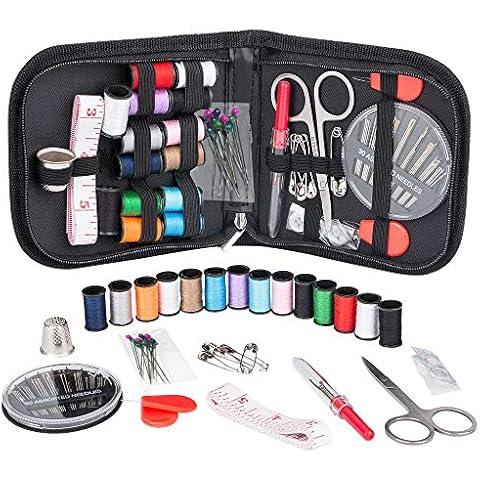 Sewing kit, Portable Travel Sewing Kit for Travel,Emergency,Adults and Beginners,with Mending,Scissors,Needles and Thread Kits Tape Measure Cover
