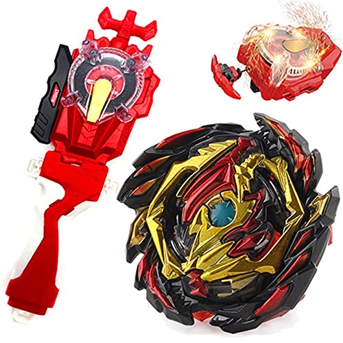 Sparking Launcher Lr String Launcher Grip Starter Set God Bey Battle B-145 DX Starter Venom Diabolos.Vn.Bl Bey Burst Evolution Turbo Blade Battling Tops Gaming Spinning Toy Gift for Boys Kids