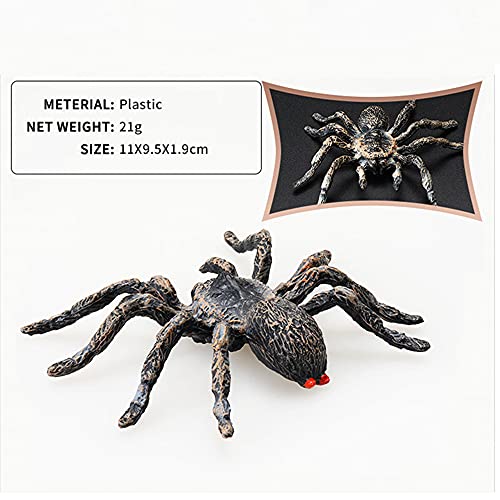 Artificial Spider Halloween Decoration Simulated Spider Model Realistic Plastic Spider Educational Learning Toys Spider Lover Gifts (2 Pc) #TOP3