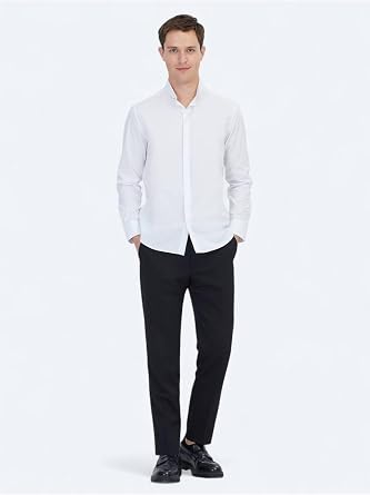 Kip Beyaz Regular Fit Dokuma Klasik%100 Pamuk Gömlek, 44 Beden, Erkek