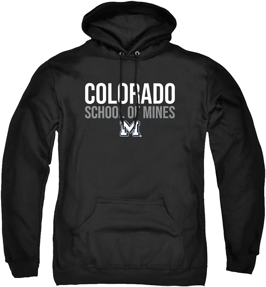 LOGOVISION Colorado School of Mines Official Stacked Unisex Adult Pull-Over Hoodie