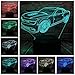 Produktbild 3D Cartoon Chevrolet Camaro Hummel Lampe Mehrfarben Nachtlicht Usb Led Beleuchtung Weihnachtsdekoration Leuchte Kinder Tisch