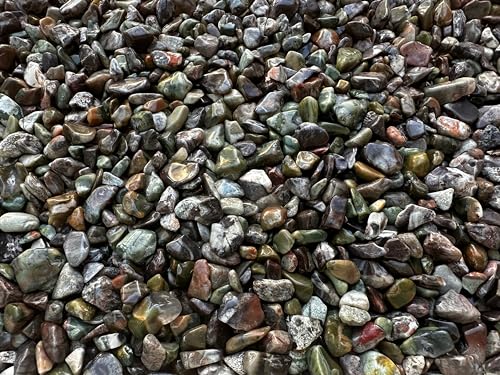 Image of GAF TREASURES 2 oz Lot Natural Semi Tumbled Rhyolite Gemstone Chips, Crushed Mini Rhyolite Crystals, Undrilled Crystal Chips (Rhyolite)