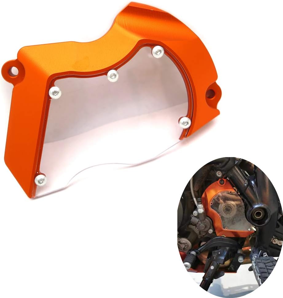 HTTMT- GZSP-K1-003- Sprocket Cover Chain Guard Trim Pinion Cover Compatible with adv 1050/1090/1290 Duke Orange