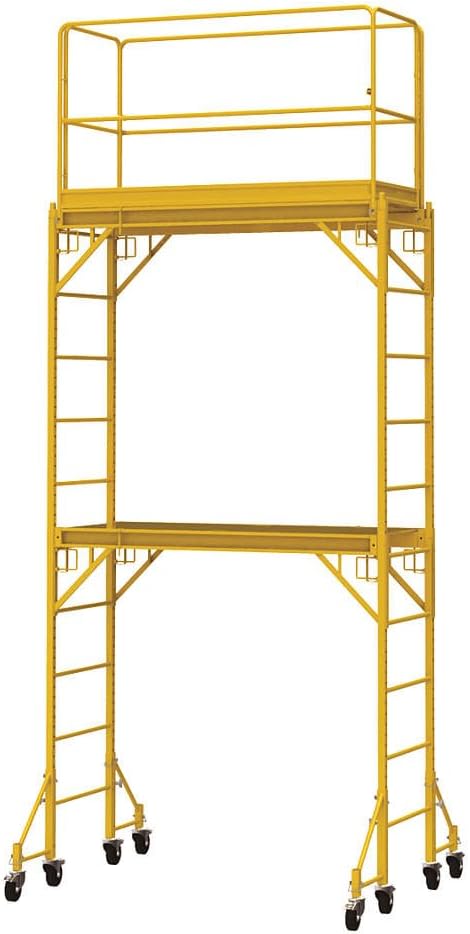 Metaltech Multipurpose Maxi Square Baker-Style Scaffold Tower Package - 12ft. 820-Lb. Capacity