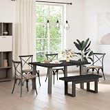 Dimensions et capacité robustes : le banc de table de salle à manger NOAIN mesure 120 x 41 x 45 cm et peut accueillir jusqu'à 2 personnes. Fabriqué en bois de pin massif avec des pieds en pin stables, il garantit une stabilité fiable et une longue durée d'utilisation.
