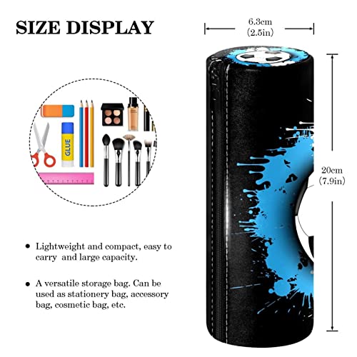 Astuccio per penne in pelle con bandiera argentina...