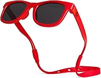 Vista 10 de Gafas de sol polarizadas para bebé con correa, lentes de sol flexibles irrompibles para bebés recién nacidos de 0 a 24 meses