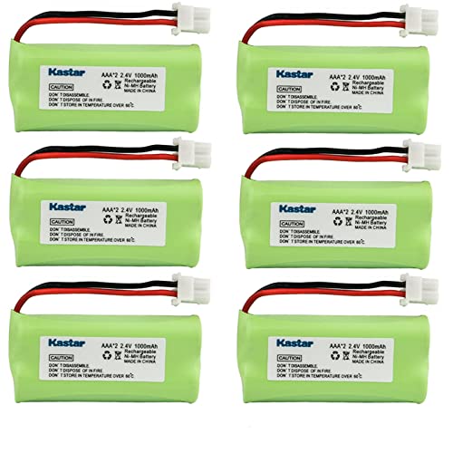 Kastar 6-Pack Battery Replacement for Vtech CS6409 CS6419 CS6419-2 CS6419-3 CS6419-4 CS6419-15 CS6429 CS6429-2 CS6429-3 CS6429-4 CS6429-5 CS6429-16 CS6449 CS6449-2 CS6449-3 CS6509 CS6509-14 CS6509-15