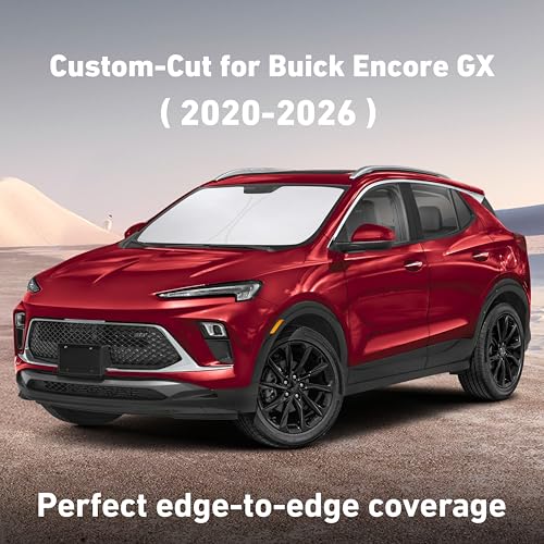 Image of EcoNour Windshield Sunshade Compatible for Buick Encore GX 2020-2024 2025 2026, Sun Visor for Front Windshield & Window Sun Shade Cover, UV Heat Blocker & Protector, Car Accessories