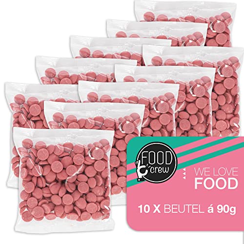 FOOD crew 900 g Belgische Ruby Schokolade Drops - Chocolate Chips – Callets Schokolade für Schokobrunnen – Schoko… – Bild 3