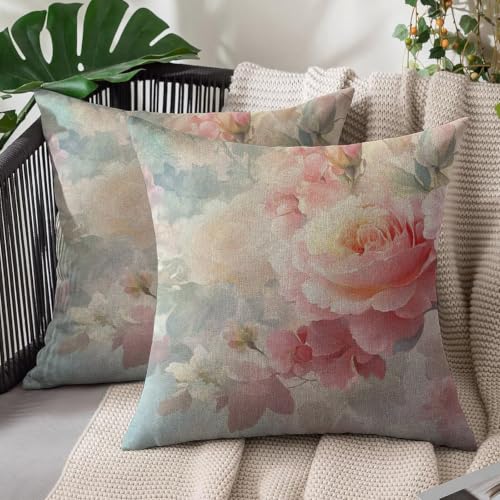 Taie d'oreiller pure en lin 50x50 cm décorative et résistante à l'eau - 2