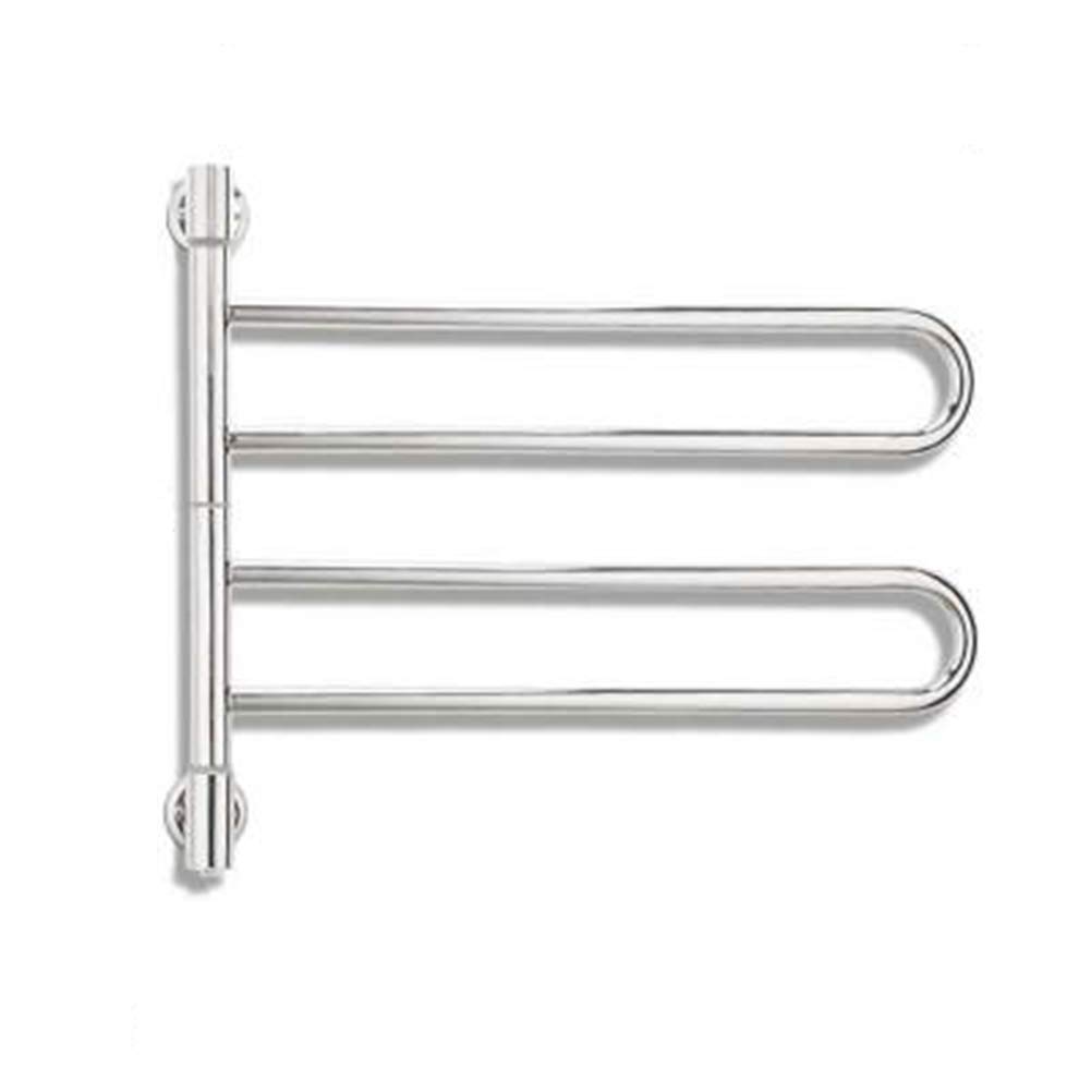 Sèche-serviettes électrique rotatif 180 en fibre de carbone inox pour salle de bain