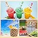Didaey 120 Pcs Straw Cover Cap Reusable Straw Tips Fit 9.5 mm Drinking Lids Colorful Protect Toppers for Tumblers Dust Proof Plastic for Traveling Picnicking Fitness Summer Party Accessories, 8 Colors