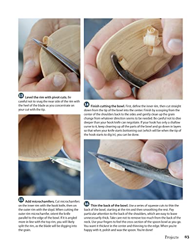 Spoon Carving Project Book: 15 Simple Designs for the Kitchen (Fox Chapel Publishing) Skill-Building Woodcarving Projects for Beginner to Intermediate Carvers for Spoons, Scoops, Dippers, and More - Thumbnail 6